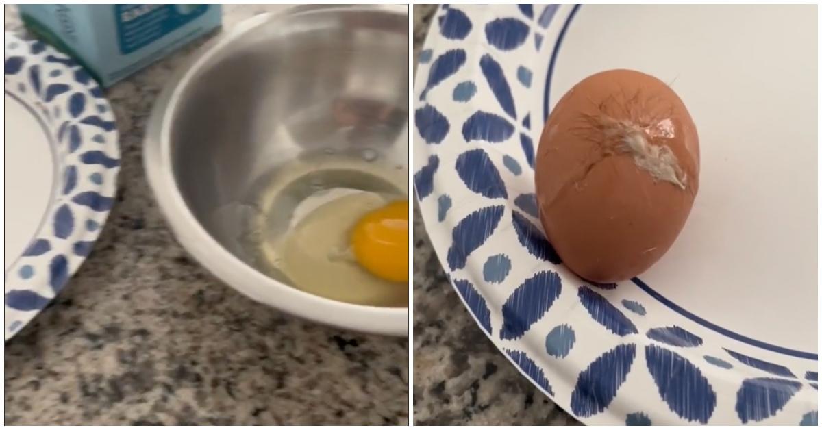 A person discovered feathers inside an egg from Whole Foods