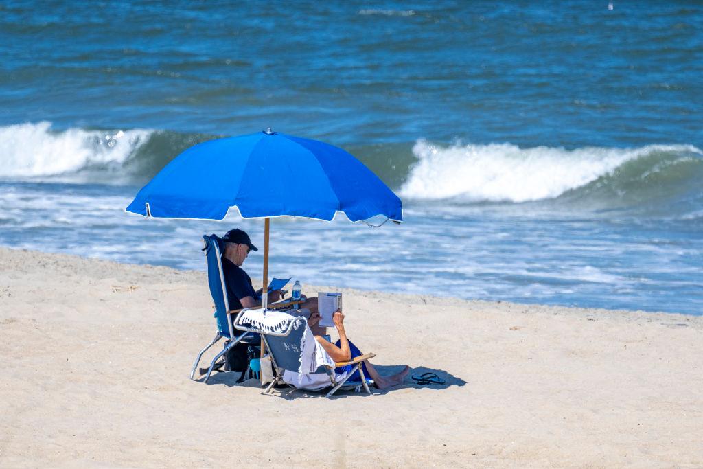 Joe and Jill Biden at the beach