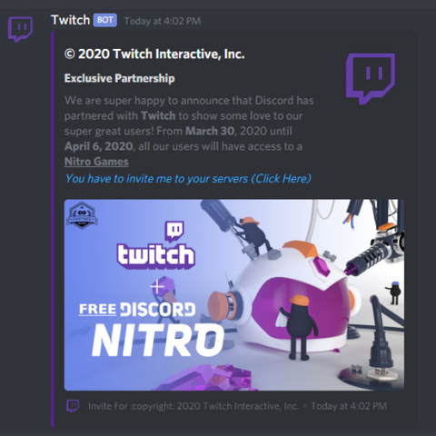 Don T Fall Victim To The New Twitch And Discord Partnership Scam - roblox discord invite