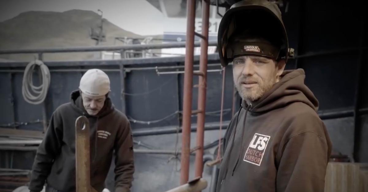 Tom Brossard and Jake Anderson working on the Saga in 'Deadliest Catch'