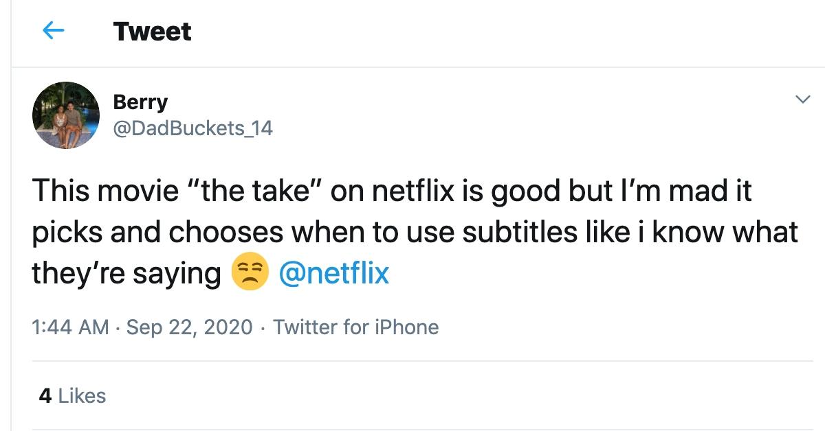 the take netflix subtitles