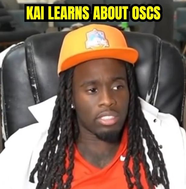 Kai Cenat learns about OSCS