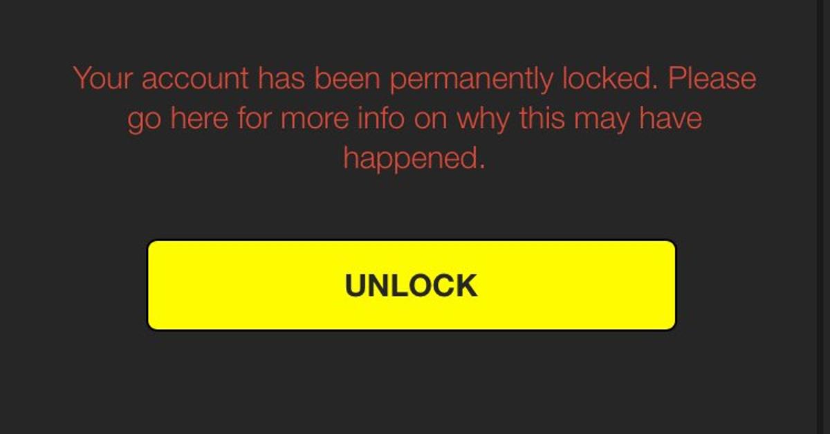 snapchat unlock account