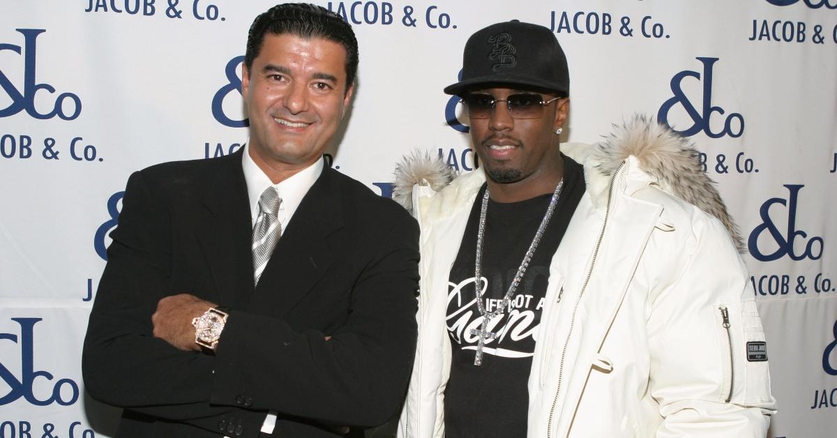 Jacob Arabov and Diddy at a JACOB & Co. event