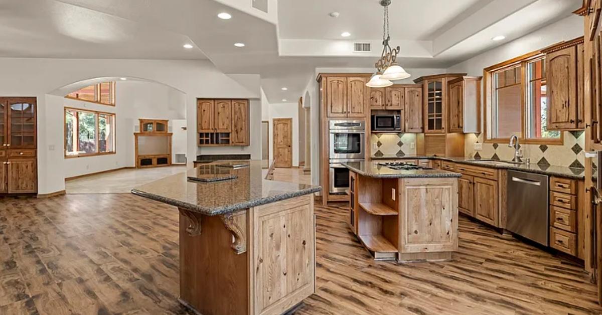 The kitchen area of Robyn and Kody's new home in Flagstaff.