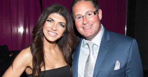 Teresa Giudice pose for a photo with James Leonard at an event