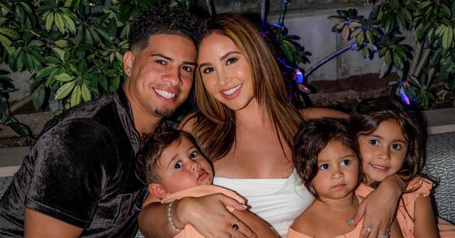 Austin McBroom and Catherine Paiz with their three children.