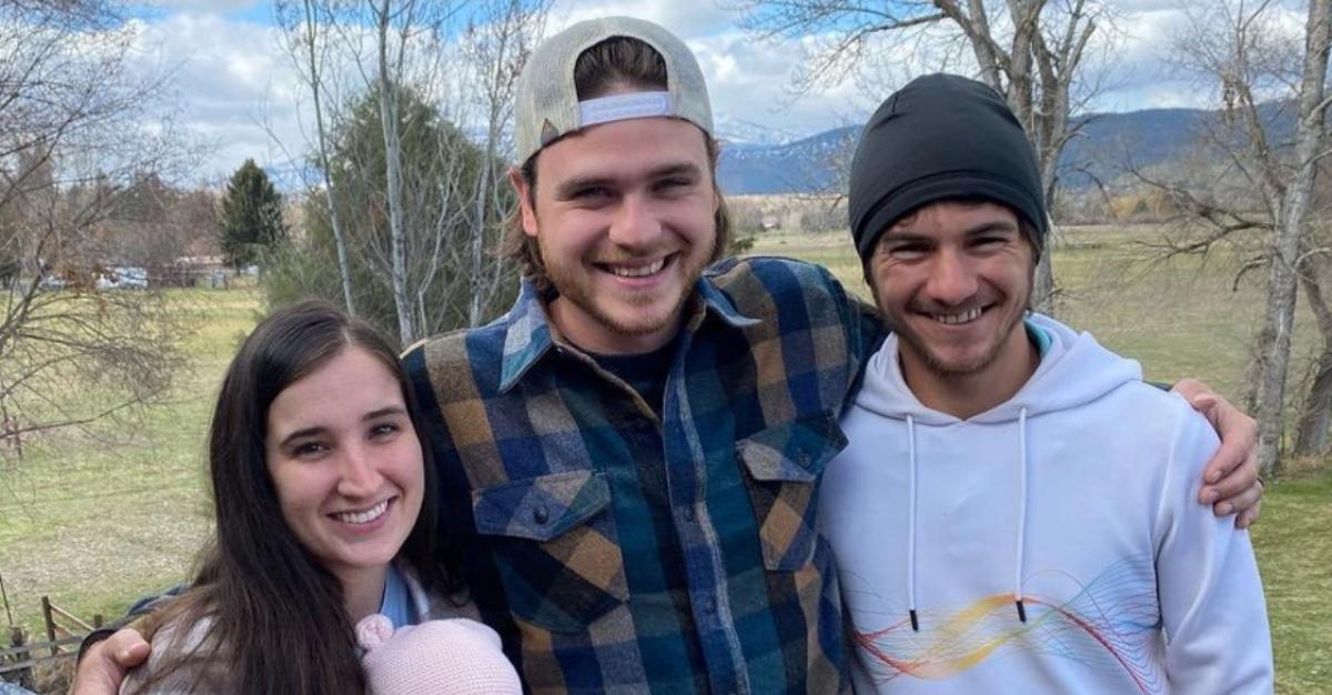 Kenneth From 'Return to Amish' Season 7 poses with friends in Montana for an Instagram photo