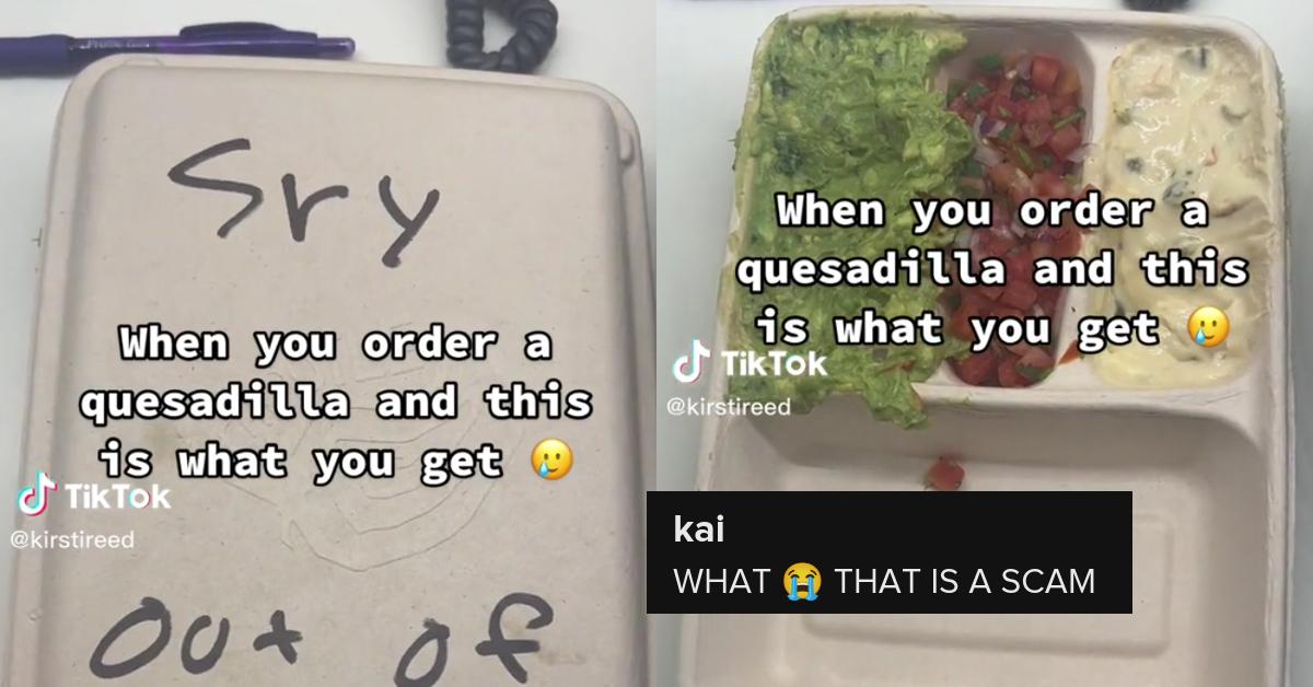 Chipotle Substitutes Quesadilla for Container Full of Guac