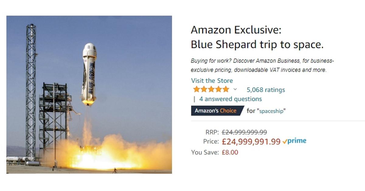Amazon trip to space
