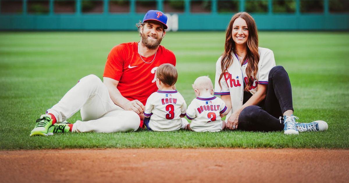 Phillies Right Fielder Bryce Harper S Wife Is His High School   Bryce Harper And Family 1667408901890 