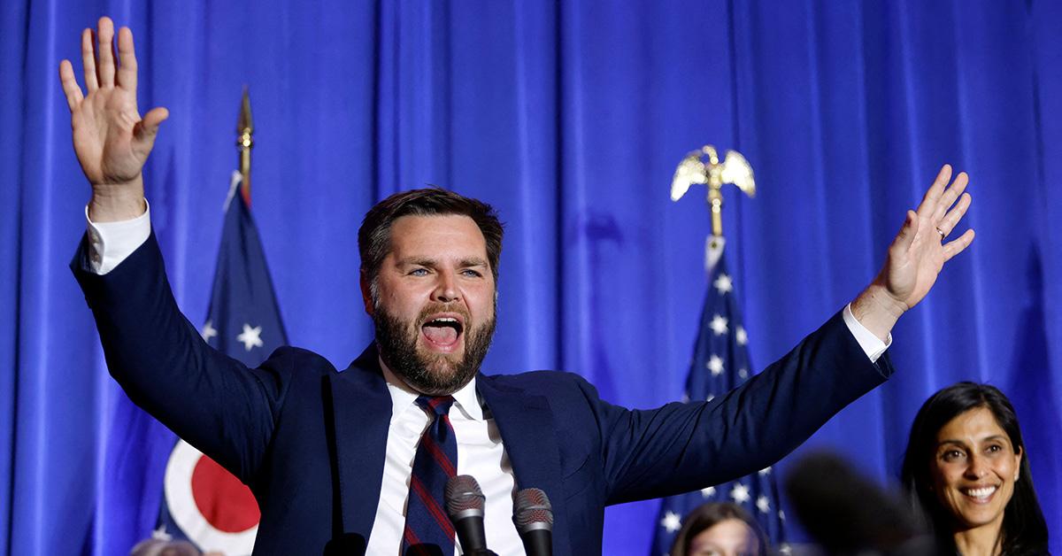 JD Vance celebrating his senate victory in November of 2022. 