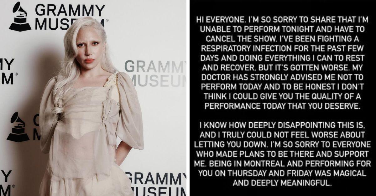 Lady Gaga cancels show