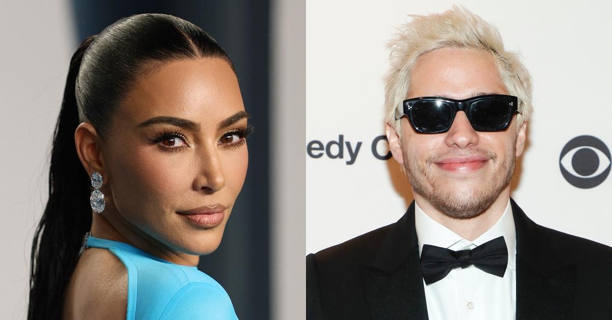 Kim Kardashian and Pete Davidson.