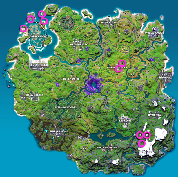 Teleport Fortnite Location Porta Potty Locations In Fortnite Where Can You Find The Porta Potties