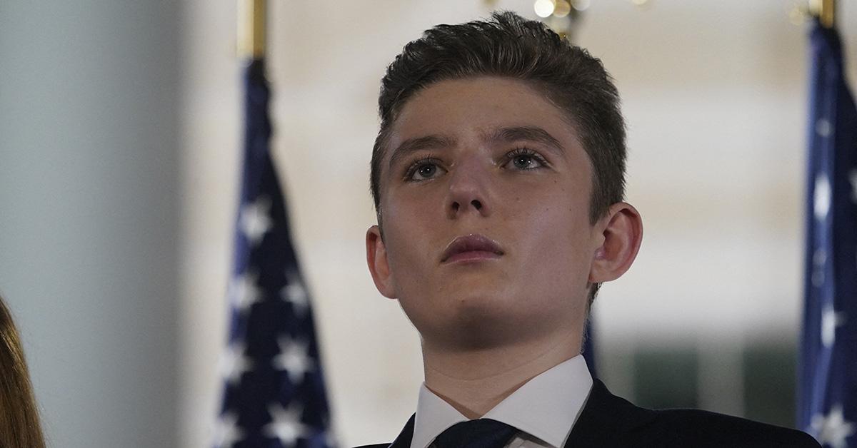 Barron Trump at the RNC in 2024. 