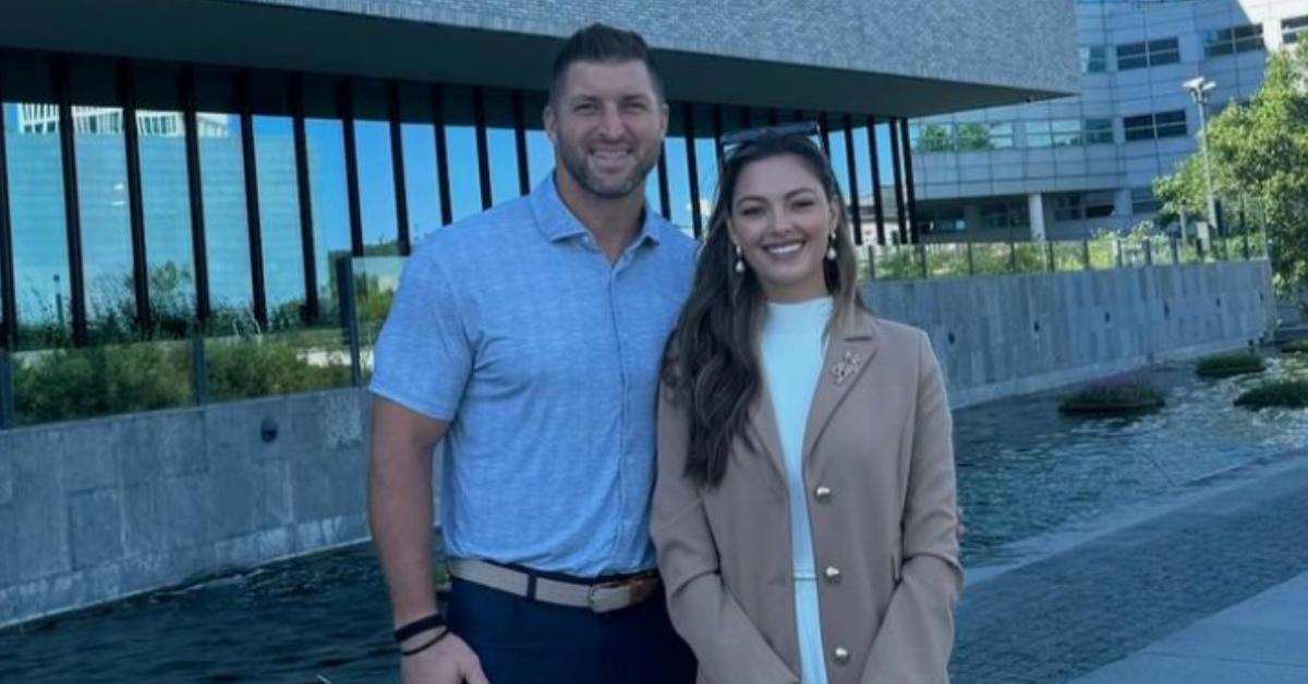 Tim Tebow and his wife visiting Eurpol’s Headquarters in The Hague.