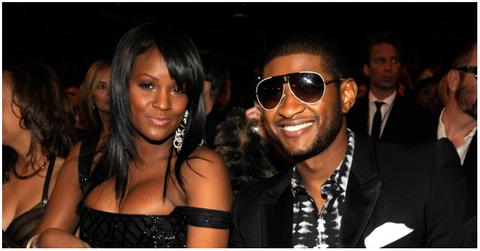 (l-r): Tameka Foster and Usher
