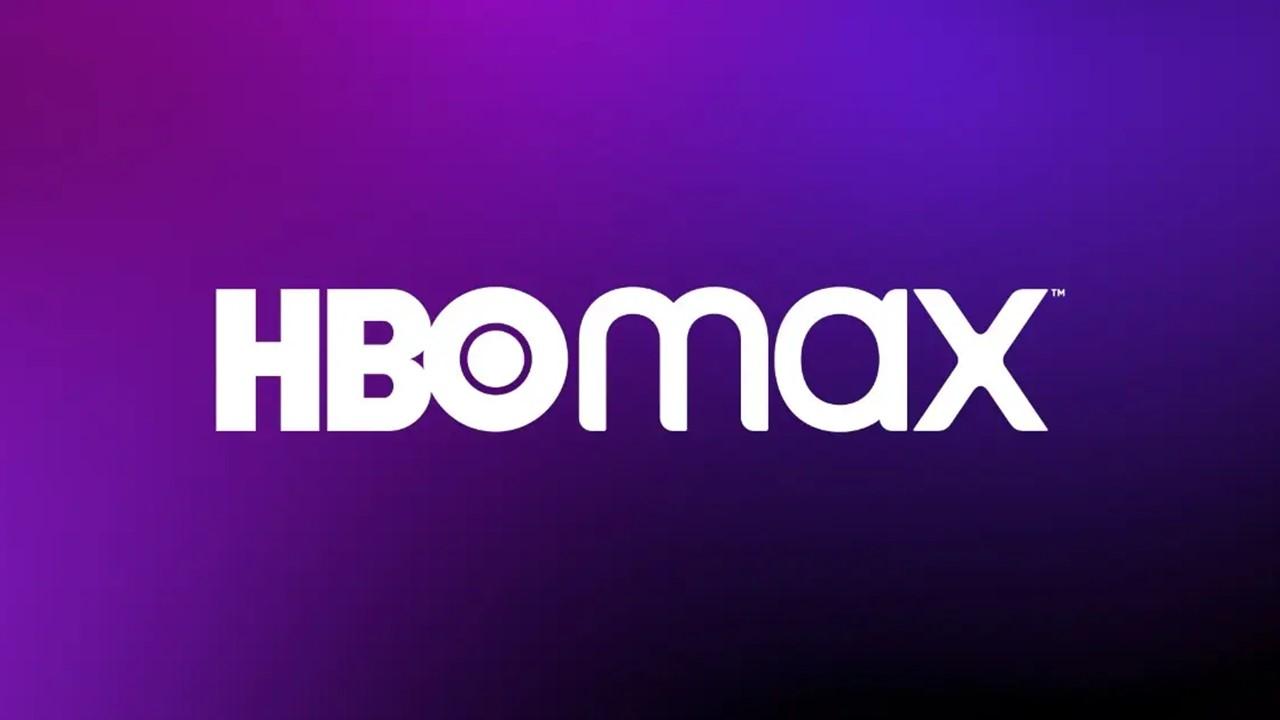 HBO Max logo in white on a purple background