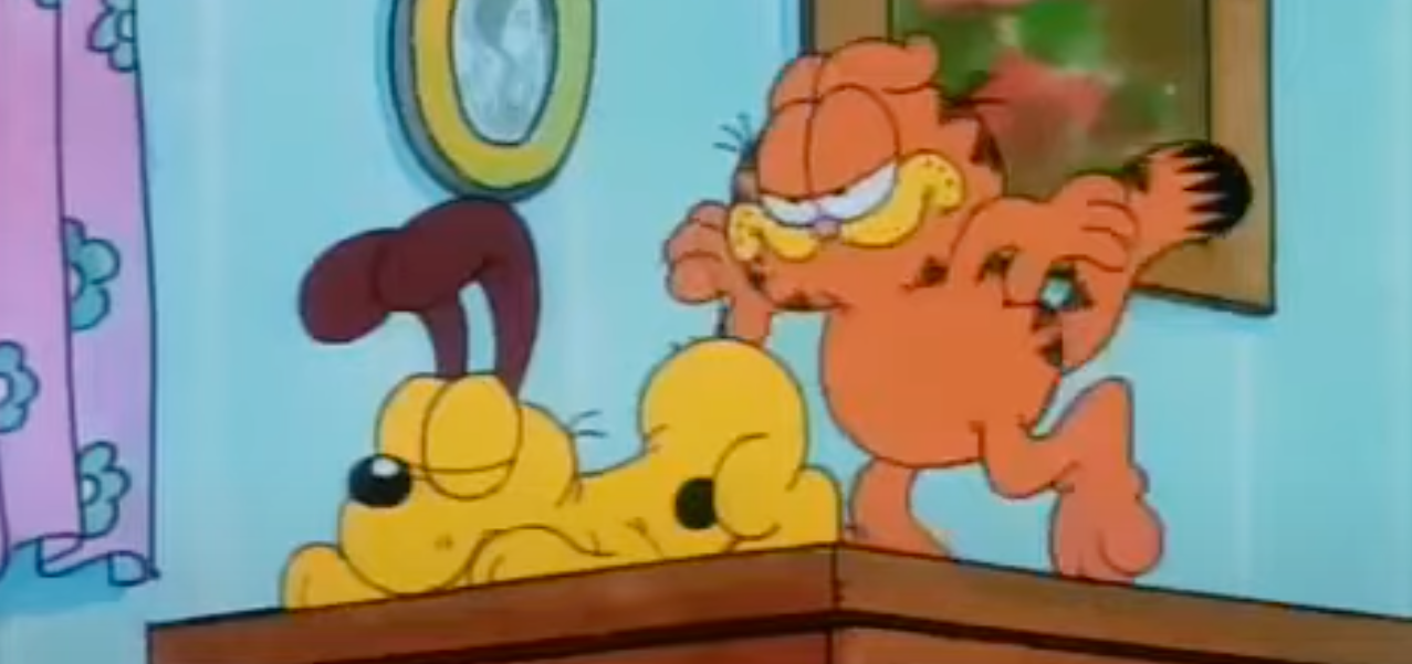 Garfield and Odie