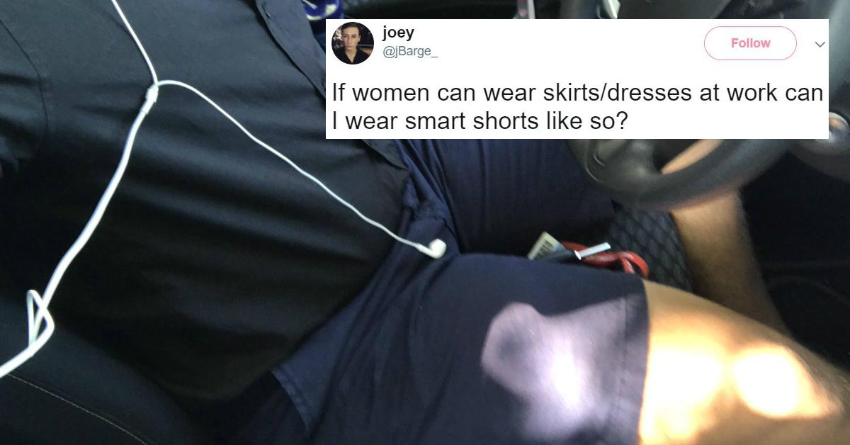 Man Follows Female Dress Code At Work To Make An Important Point About