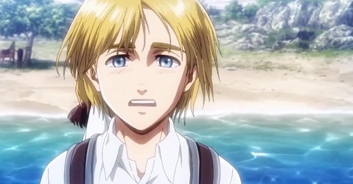 Armin in Season 3 after seeing the ocean for the first time. 