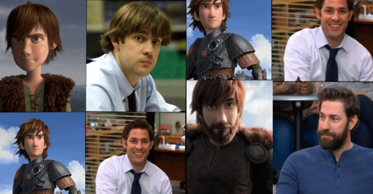 Jim from 'The Office' and Hiccup from 'How to Train Your Dragon'