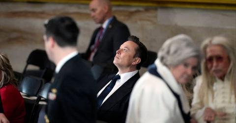 Elon Musk at Donald Trump's inauguration.