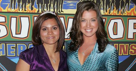 'Survivor' cast members Sandra Diaz-Twine and Parvati Shallow in 2010.