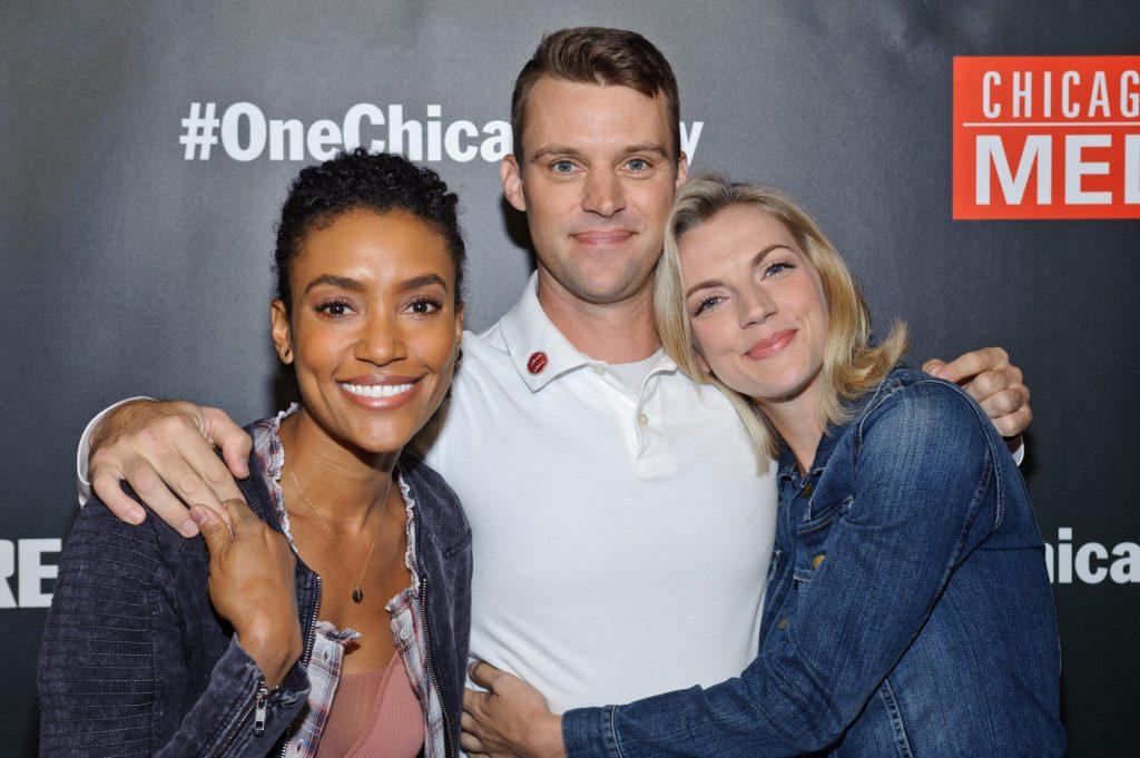 Foster (Annie Ilonzeh) and her castmates from Chicago Fire
