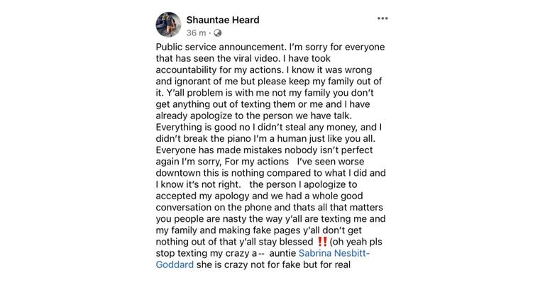 The Shauntae Heard Piano Controversy, Explained