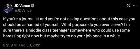 JD Vance's Tweets About Jeffrey Epstein Have Resurfaced