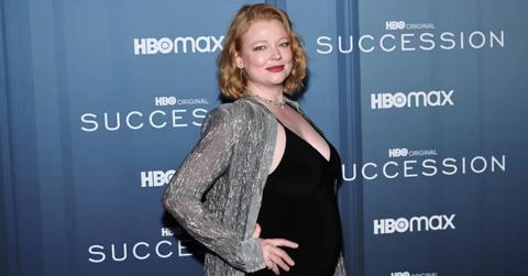 Sarah Snook attends the premiere of 'Succession' Season 4 premiere.