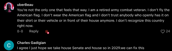 veteran hates american flag now