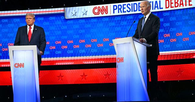 Trump and Biden at 2024 debate