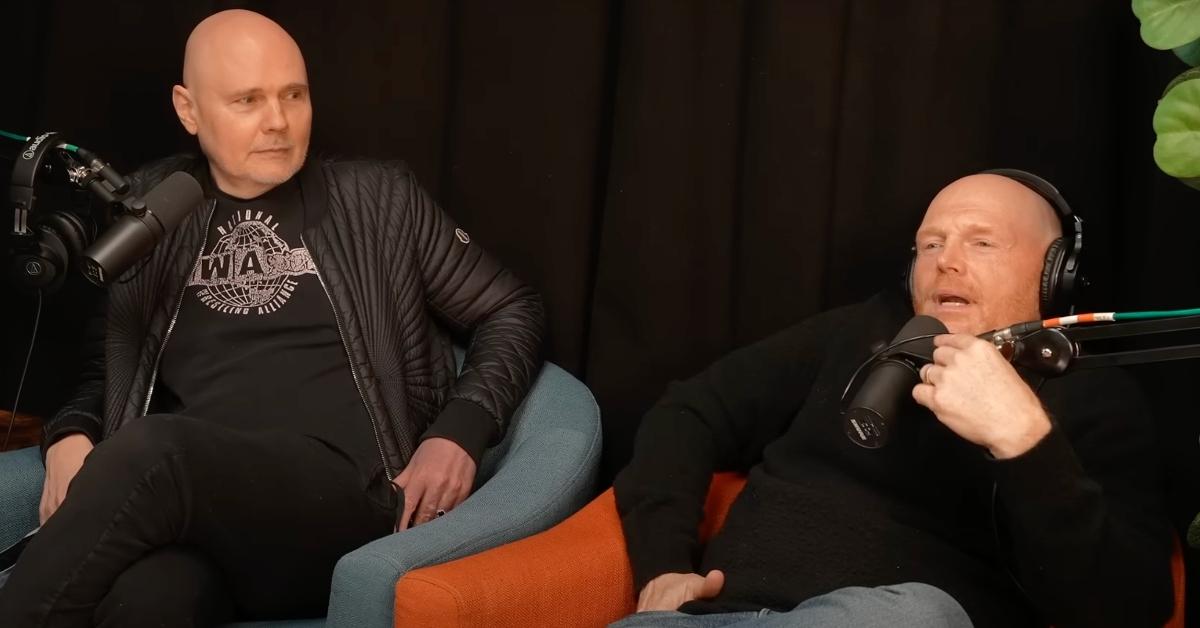 Billy Corgan (L) and Bill Burr (R) on Howie Mandel's podcast