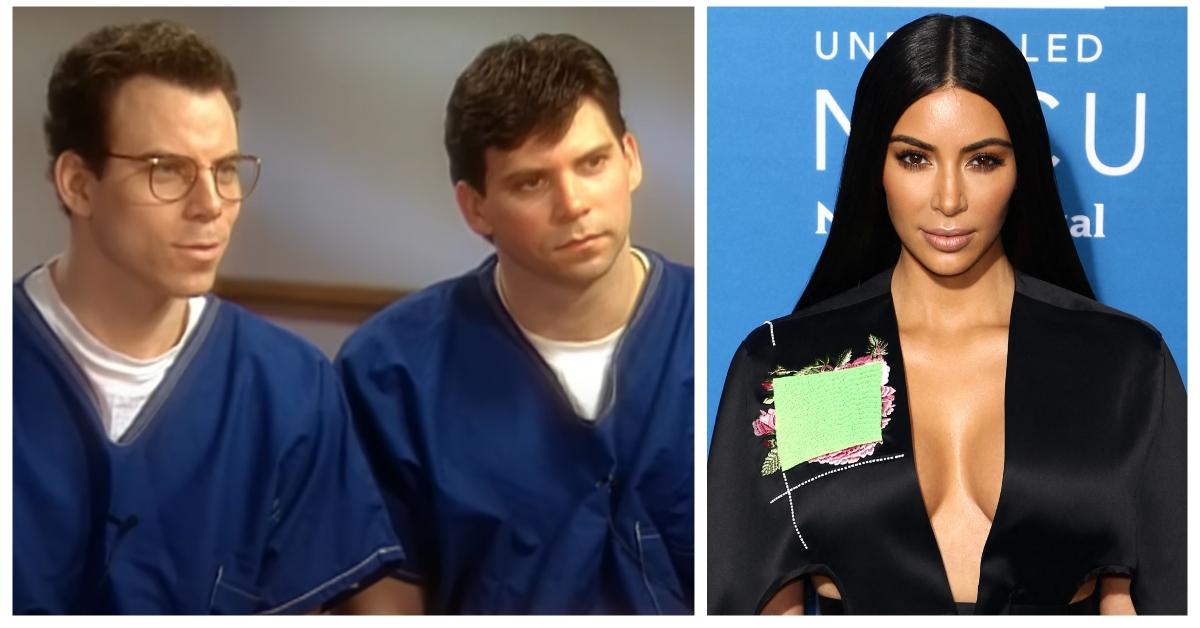 (L-R): Erik and Lyle Menendez; Kim Kardashian