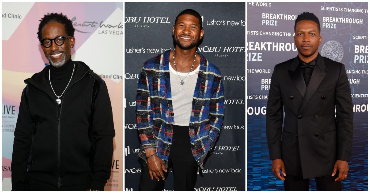 Shawn Stockman, Usher, and Leslie Odom Jr. at various events