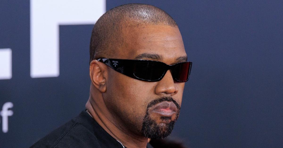 Kanye West on the red carpet