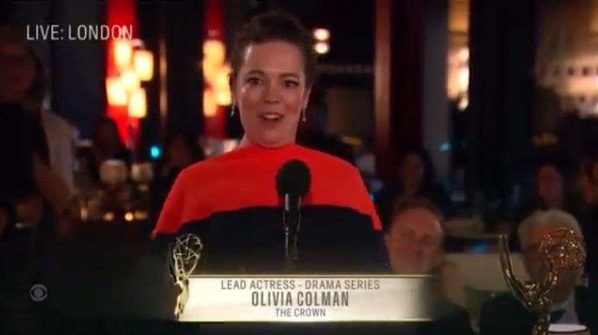 olivia Colman at 2021 Emmys