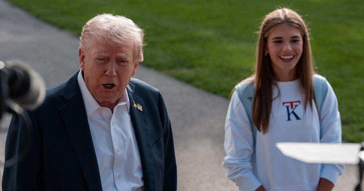 Donald Trump with Kai Trump