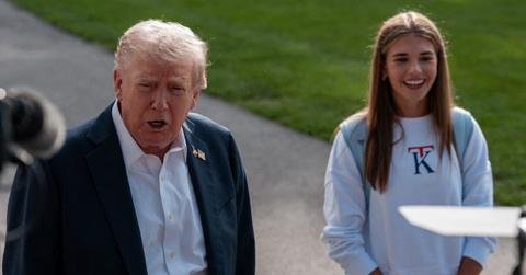 Donald Trump with Kai Trump