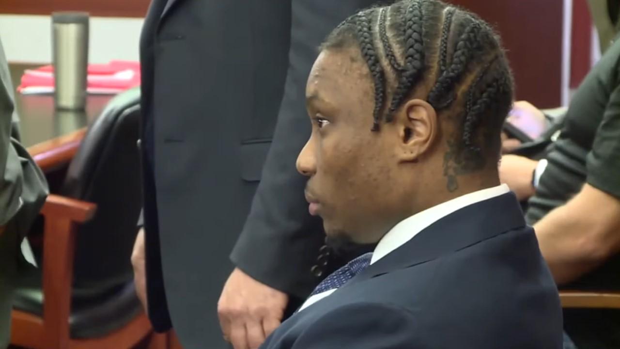 Henry Ruggs III in court during his sentencing