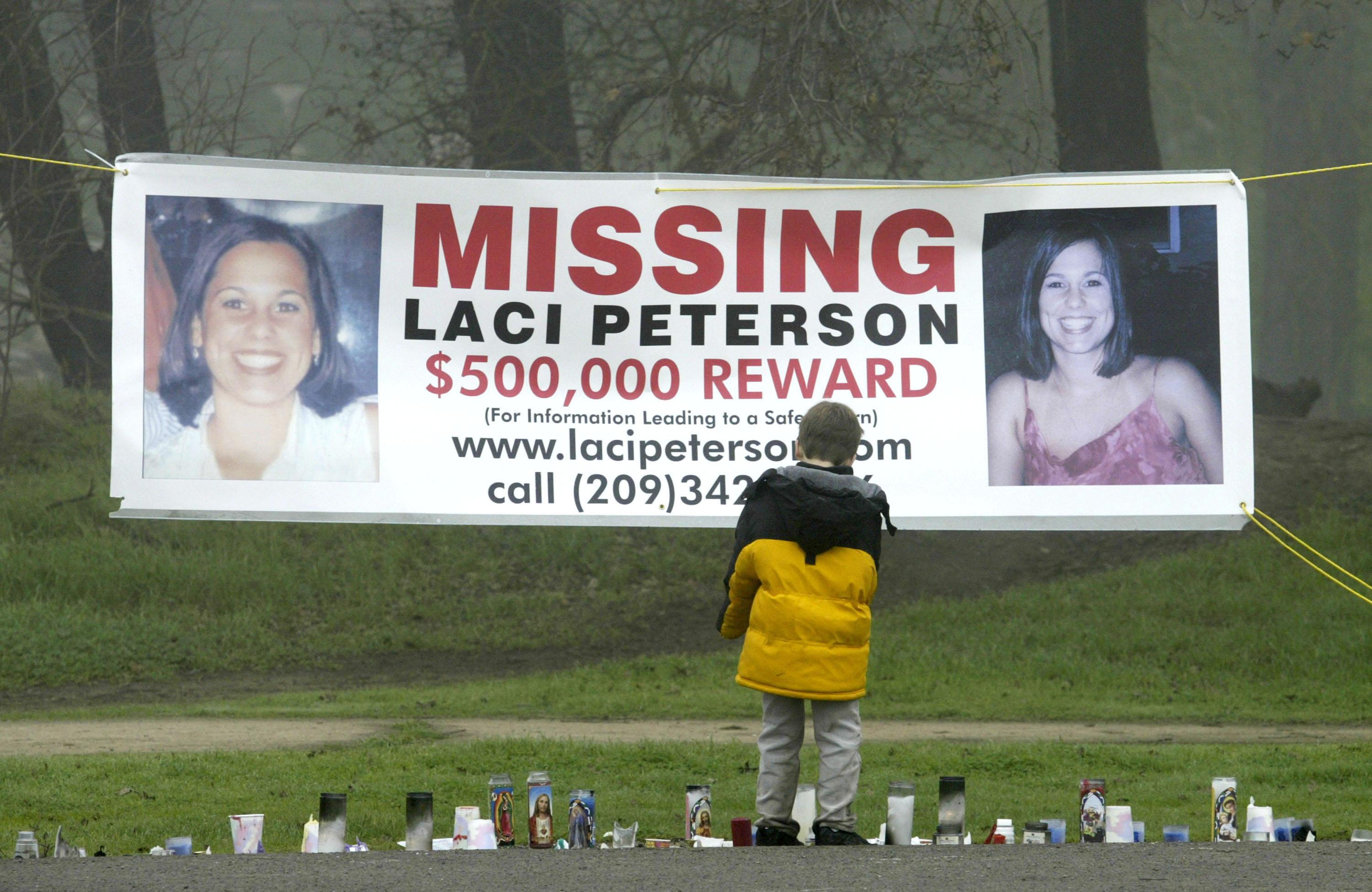 Laci Peterson missing sign