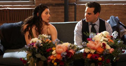 Alberto Rosende as Blake Gallo, Hanako Greensmith as Violet on 'Chicago Fire.'