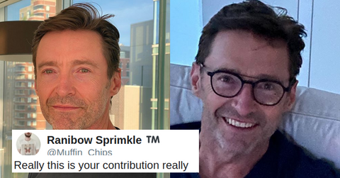 hugh jackman protester officer