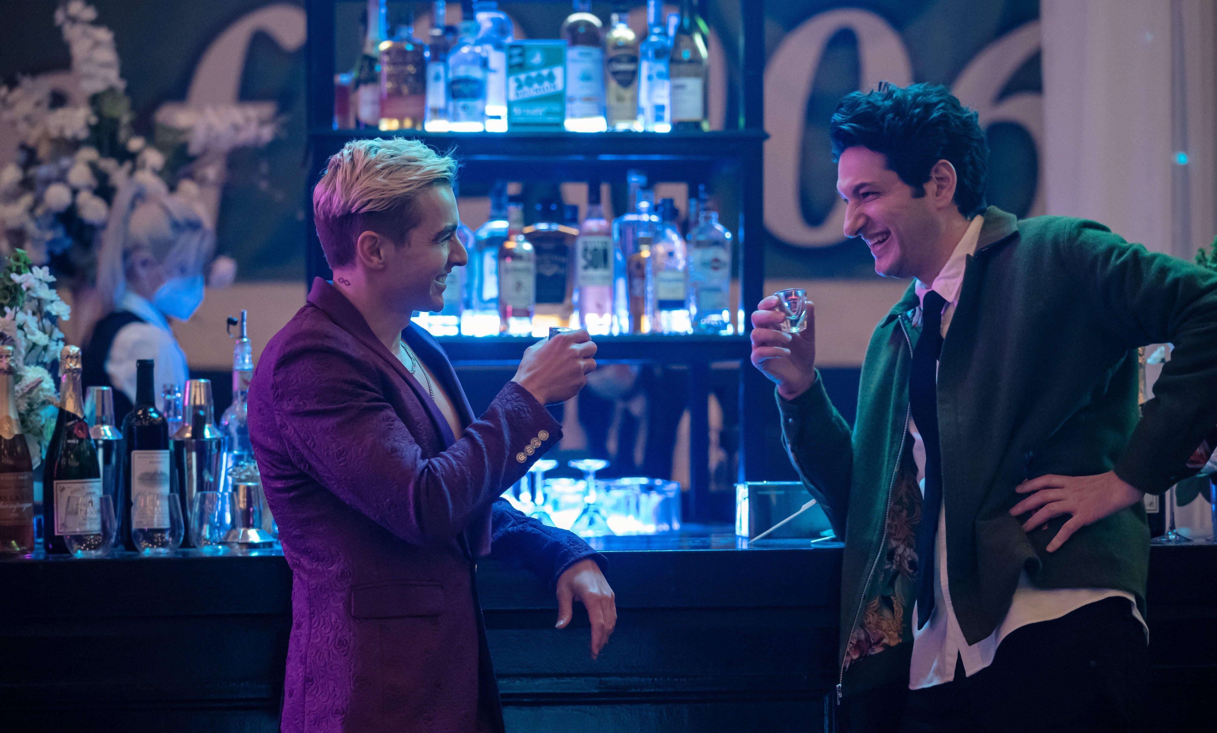 Ben Schwartz and Dave Franco in 'The Afterparty'