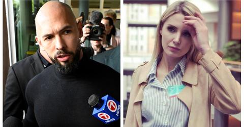 (L-R): Andrew Tate; Lauren Southern