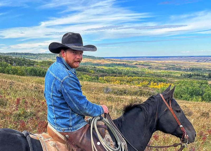 Colter Wall on a horse