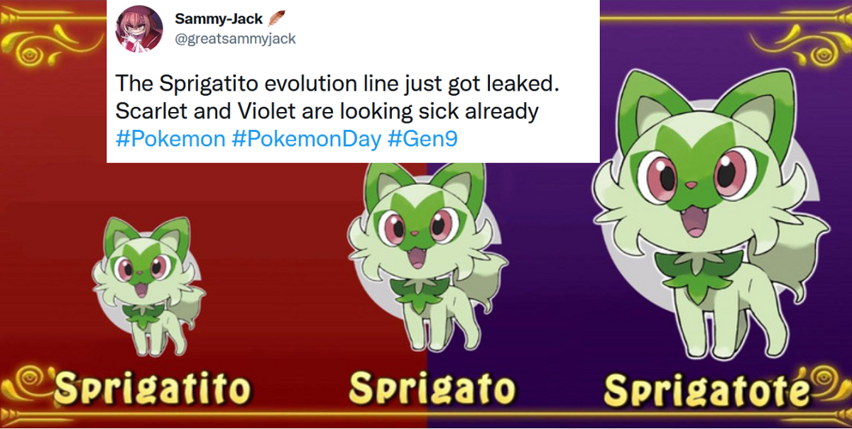 All of the starter evolutions in Pokemon Scarlet and Violet